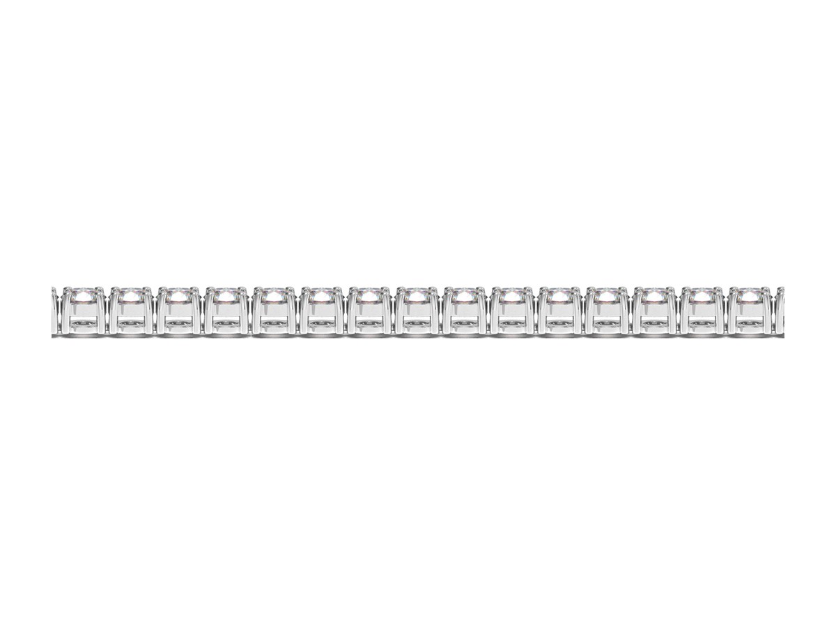 Lab Grown Round Diamond Tennis Bracelet in 14k White Gold (10 cctw F/G VS2/SI1)